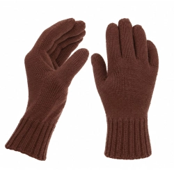 Rękawiczki zimowe damskie, brązowe, 100% wełniane merino Nordico-1 Rękawiczki zimowe damskie, brązowe, 100% wełniane merino Nordico-1